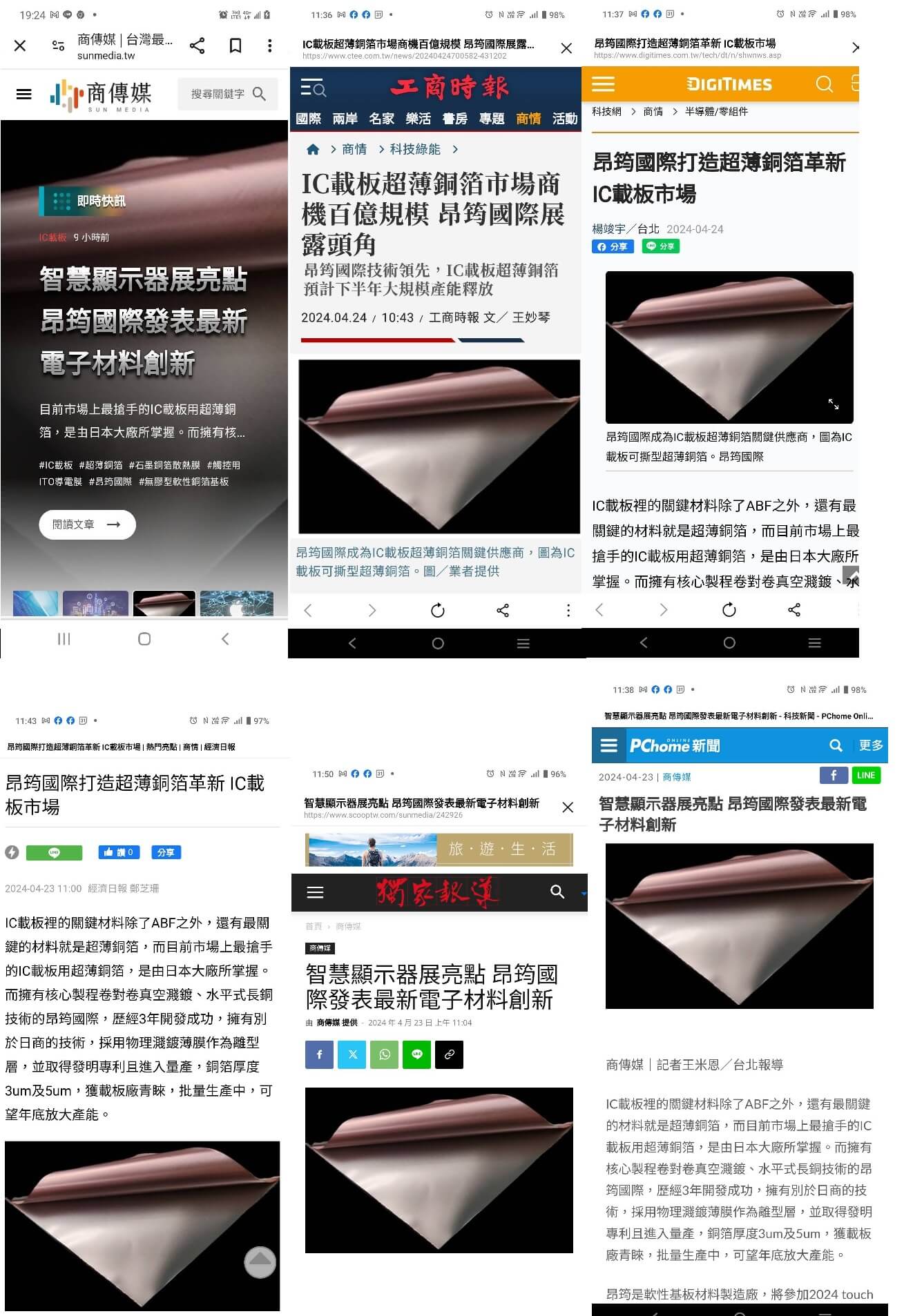 media report of Topnano Ultrathin copper foil