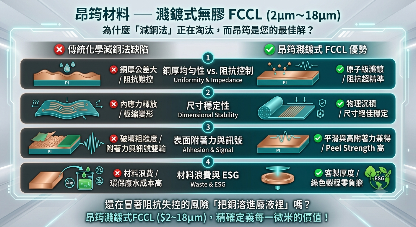 【精準客製,告別減銅】── 為什麼「減銅法」正在淘汰,而昂筠是您的最佳解?